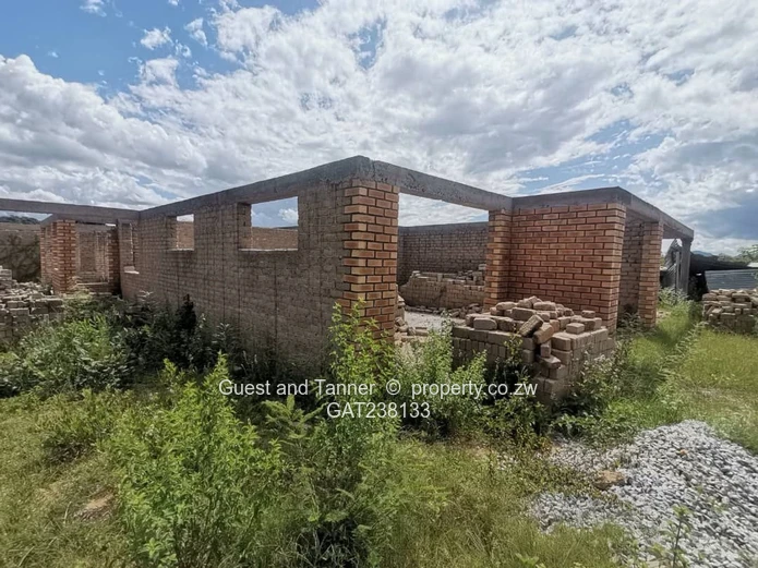 Incomplete 4-Bedroom House for Sale in Masvingo on 1230sqm Stand