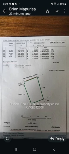 Subdivision 2000sqm road frontage 