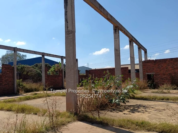 3200m² Southerton Industrial Plot — Partially Built Concrete Shell