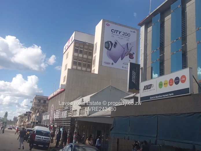 High Street Gweru CBD Retail - 500m², A/C, Carport, 24hr Security (Sole Mandate)