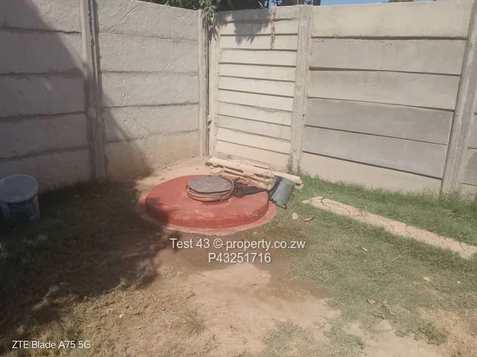 Secure Walled 2-Bed Home with Yard in Chitungwiza