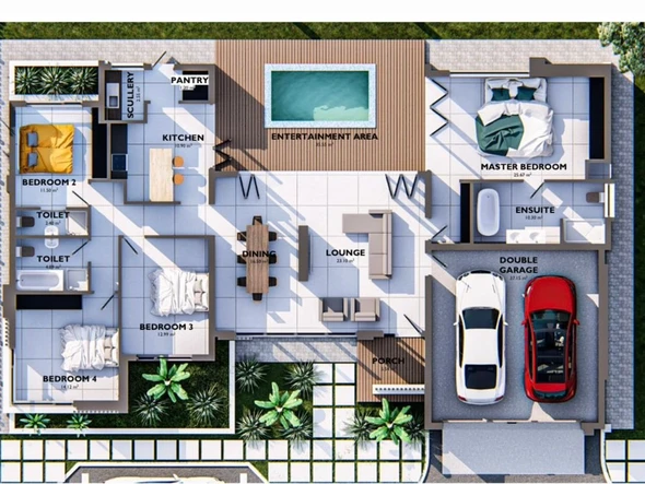 2 Unit Townhouse Complex