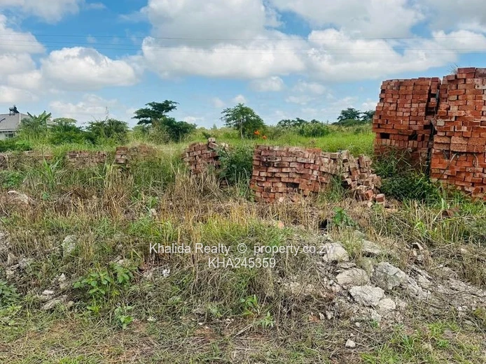 Mwashuma Park 1200sqm Stand With Bricks For Sale 