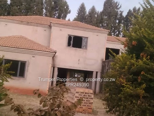 Unfinished 5-Bed Double-Storey in Borrowdale with Borehole (Sole Mandate)