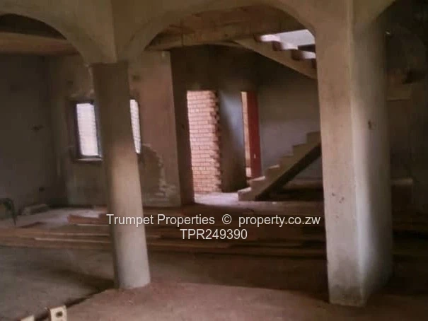Unfinished 5-Bed Double-Storey in Borrowdale with Borehole (Sole Mandate)
