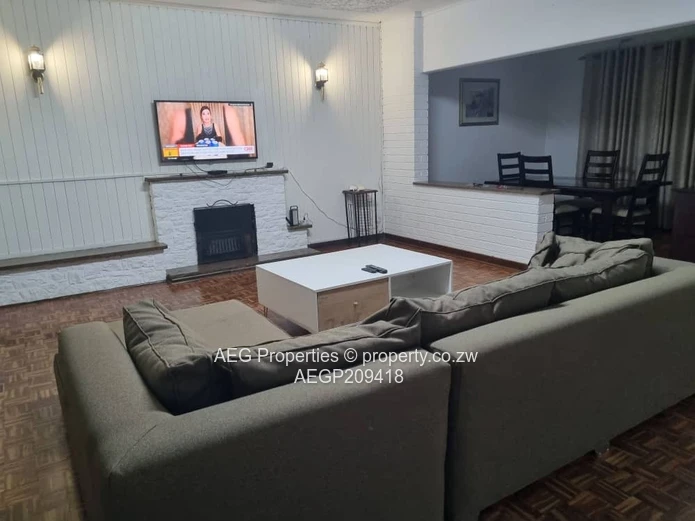 Partly Furnished 3-Bed Garden Flat with Pool in Borrowdale, Harare North