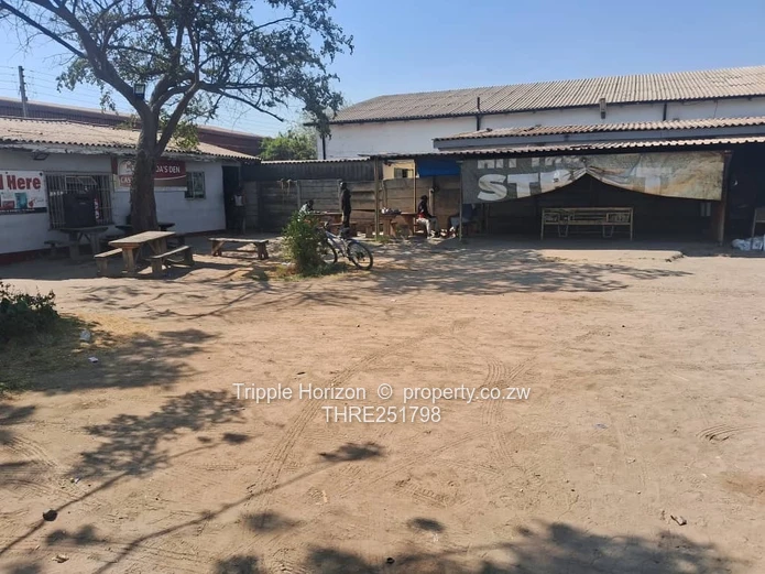 Budiriro Main Road Shop - Gated Front, Workshop & Yard