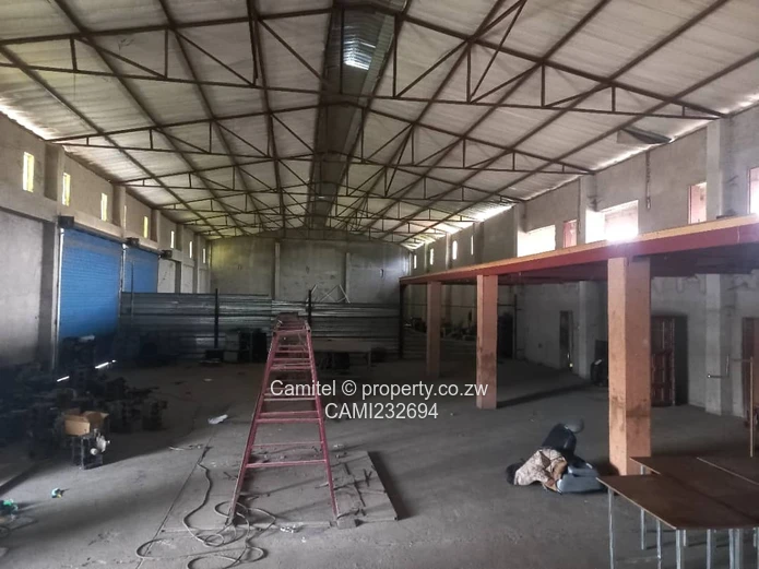  Samon Mazorodze just before Zindoga:Warehouse — Paved Yard, Offices, Borehole (Sole Mandate)