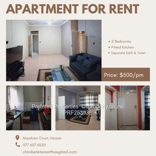 Avenues: 2-Bed Tiled Flat with Fitted Kitchen & Parking (Sole Mandate)