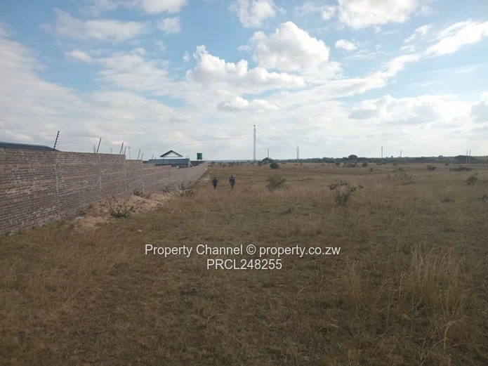 5,000 sqm Level Plot in 8km west of Gweru CBD — Open Grass, Adjacent Walled Property