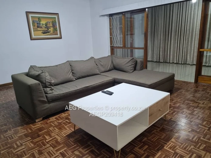 Partly Furnished 3-Bed Garden Flat with Pool in Borrowdale, Harare North