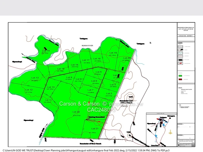 50ha Mhangura Farm — Red Gravel Roads, Dam & Arable Land