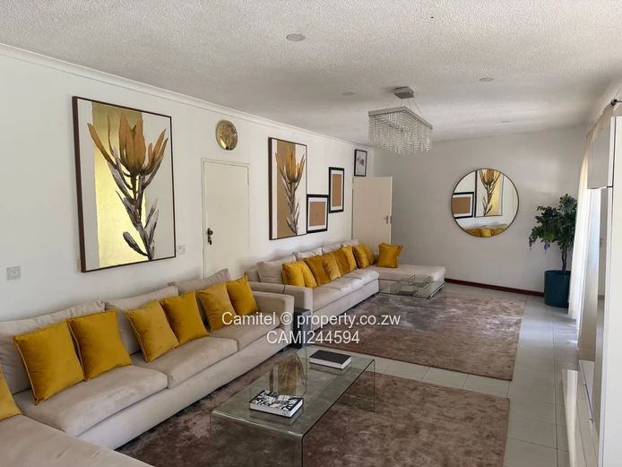 Borrowdale Brooke inside the boom 4-Bed Home with Pool, Covered Patio & Borehole (Sole Mandate)