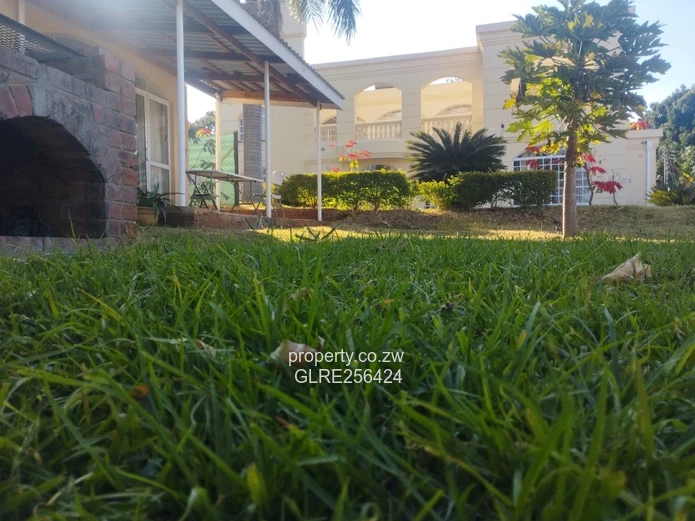 Palm-lined Borrowdale 5-Bed Home, 1,200m² & Borehole