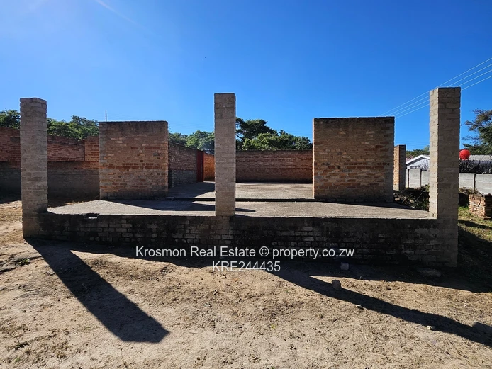 Partly Built 4-Bed Brick Shell on 2,075m² – Marondera