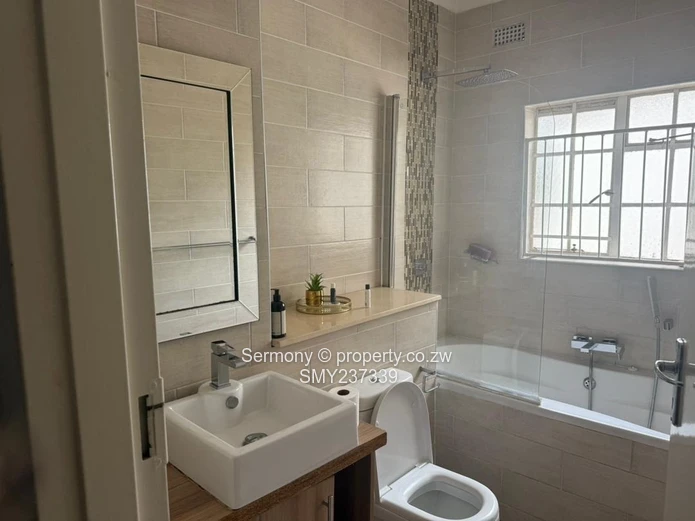 Partially furnished flat for rent