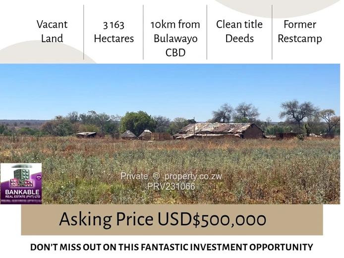 Vacant Residential Land for Sale – Umguza Irrigation Area, Bulawayo