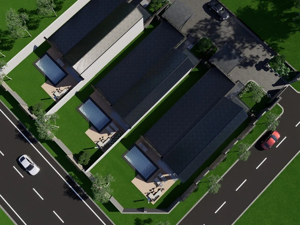 3 Unit Townhouse Complex