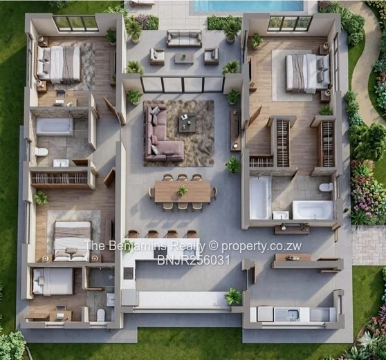 Gated community living, great location
