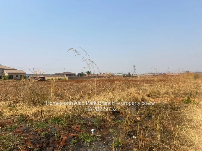 A vacant stand in a built up area 