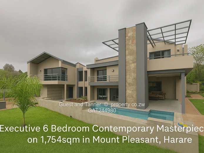 Executive 6 Bedroom Contemporary Masterpiece on 1,754sqm in Mount Pleasant, Harare