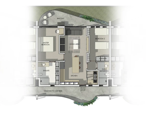 2 Bedroom Flat & Apartment