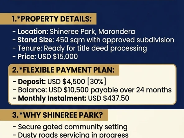 Stands & Residential Land