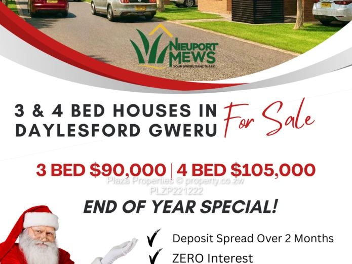 Nieuport Mews – Premium 3 Bedroom Cluster Homes for Sale in Daylesford, Gweru | Plaza Properties