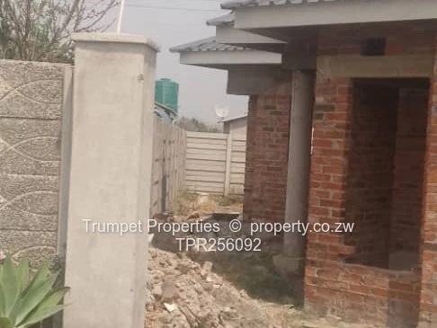 Unfinished 4BR Brick Home with Verandah in Budiriro, title deeds