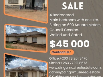 House For Sale In Rusike Phase 1 Marondera