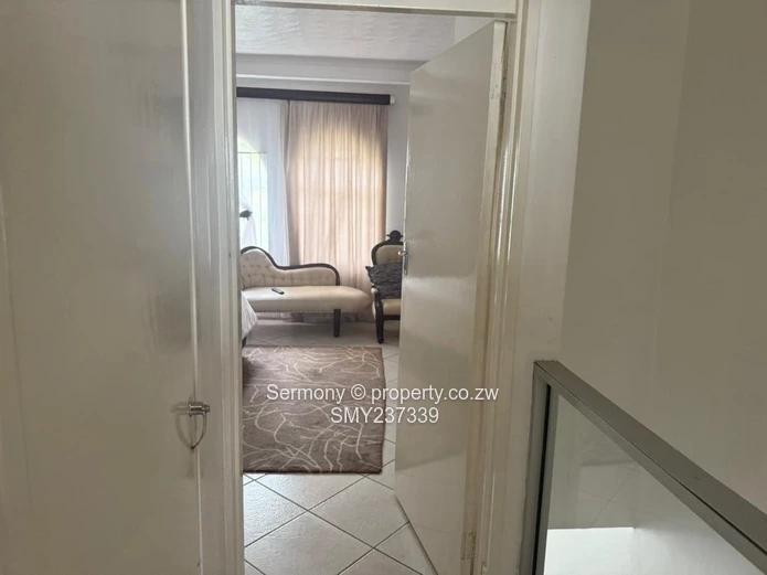 Partially furnished flat for rent