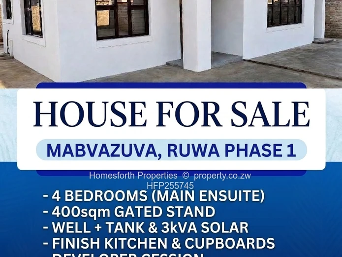 Mabvazuva Estate, Ruwa, House for Sale 95k