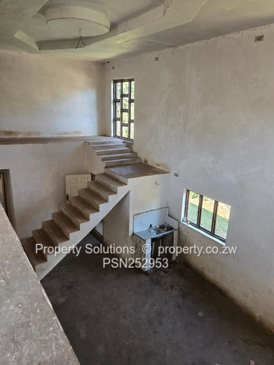 Partly Finished 5-Bed Shawasha Home with Borehole (Sole Mandate)