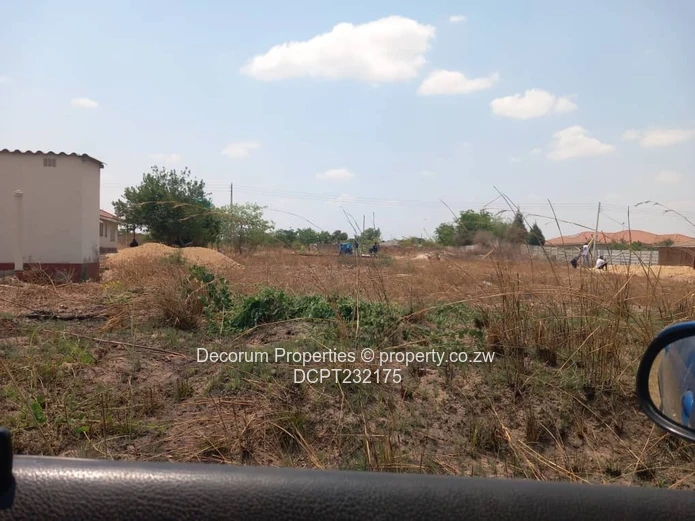 1000m² Vacant Stand in Southlea Park — Harare South