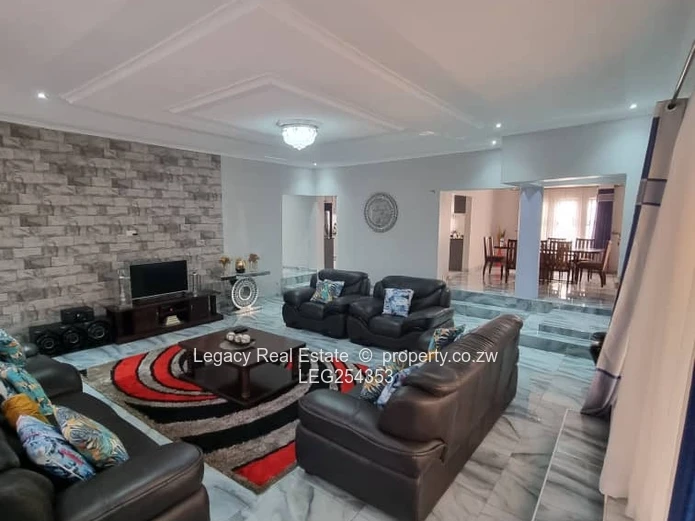 Modern 5BR/3BA in Sandton Park, Harare West — 1000m² + Borehole (Sole Mandate)