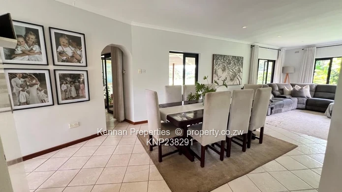 Stunning partly double storey home in Borrowdale Brooke Golf Estate overlooking the 18th Fairway. 