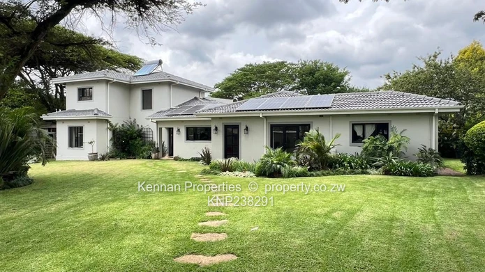 Stunning partly double storey home in Borrowdale Brooke Golf Estate overlooking the 18th Fairway. 