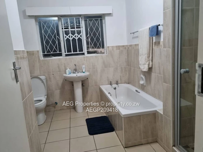 Partly Furnished 3-Bed Garden Flat with Pool in Borrowdale, Harare North