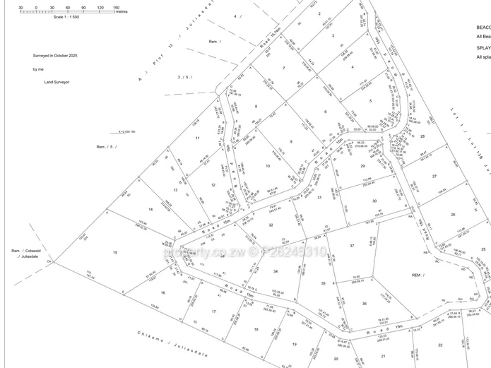 A choice of 38 one hactare plots for sale in Juliusdale