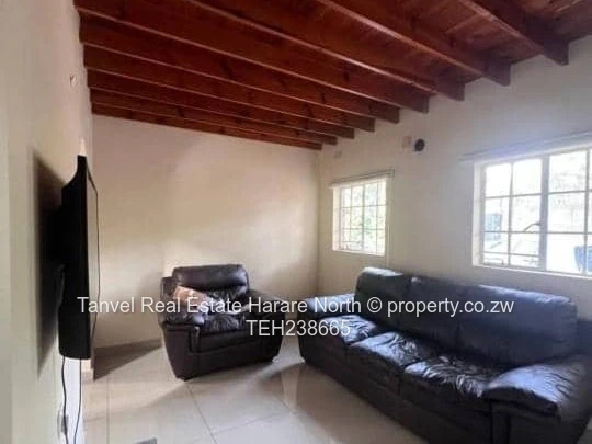 Borrowdale Apartment To Let.   Available immediately. On offer is this 4 bedrooms Apartment a stone 