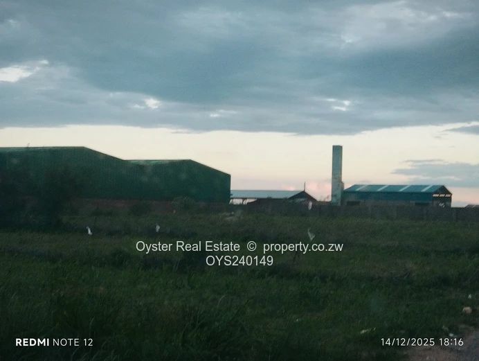 A serviced stand in a developed area