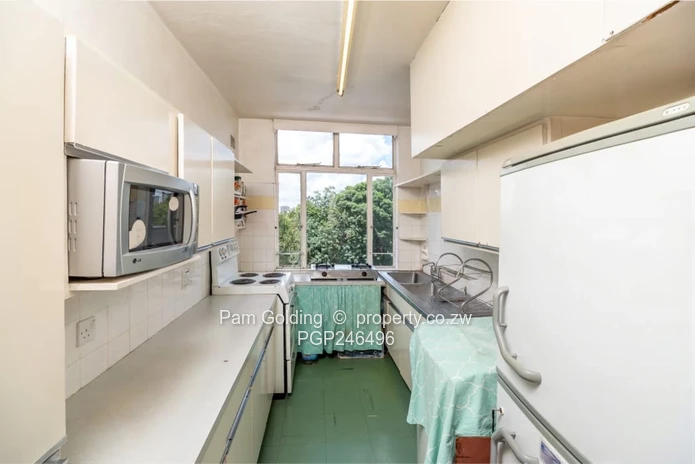 Flat overlooking golf course