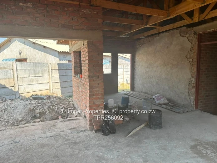 Unfinished 4BR Brick Home with Verandah in Budiriro, title deeds