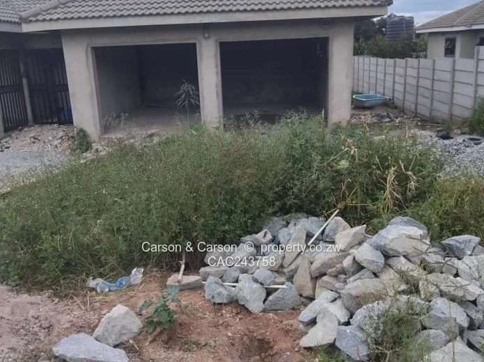 Unfinished 5-Bed Zimre Park Home with Borehole
