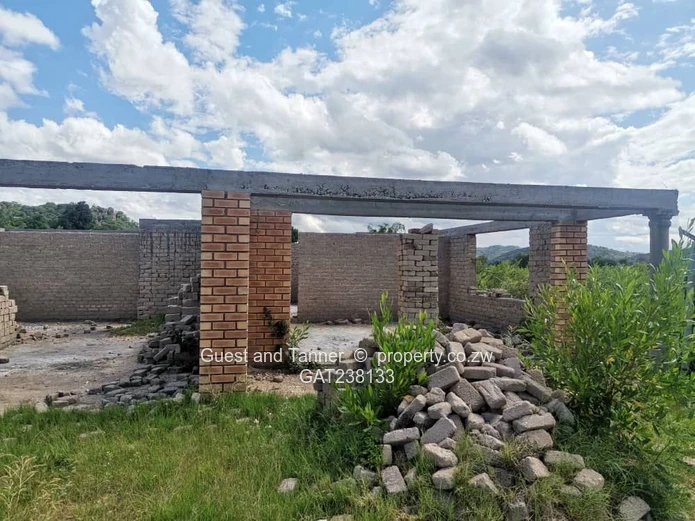 Incomplete 4-Bedroom House for Sale in Masvingo on 1230sqm Stand