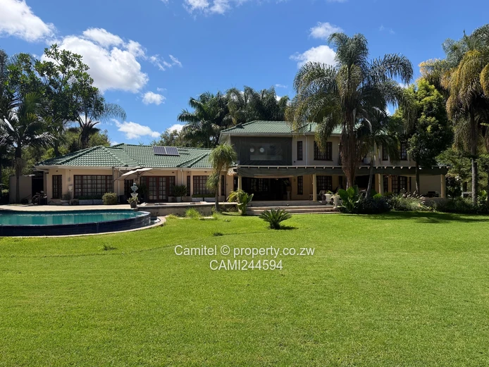 Borrowdale Brooke inside the boom 4-Bed Home with Pool, Covered Patio & Borehole (Sole Mandate)