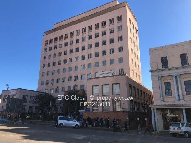 Multi-storey  and strategically located commercial building located in the Bulawayo CBD 