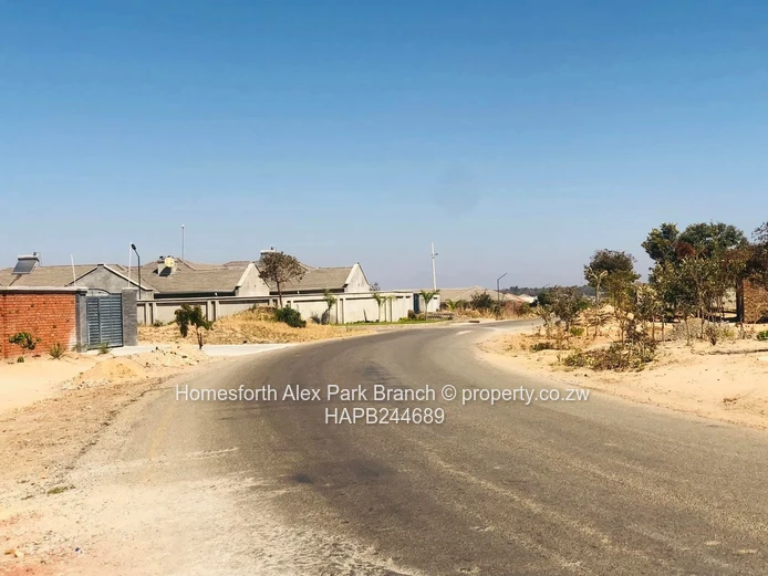 A vacant stand in a built up area 